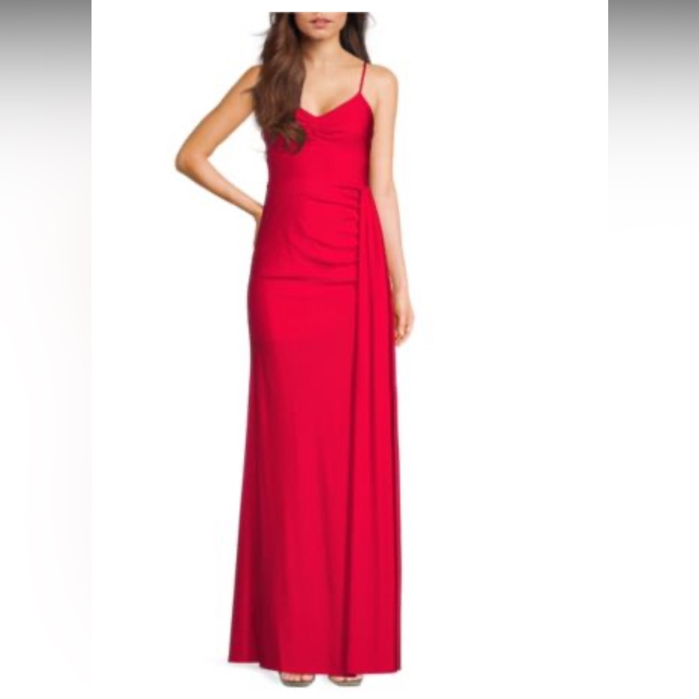 Next Up V-Neck Twist Front Spaghetti Strap Side Slit Dress, Juniors 13/14, NWT!